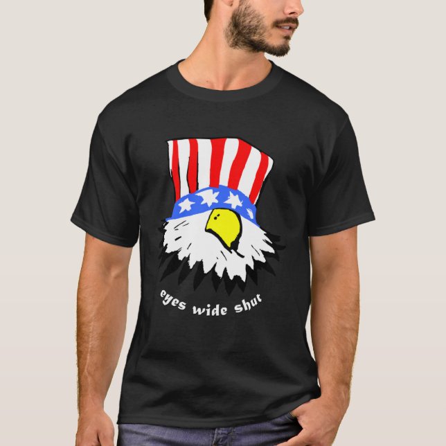 Blind Hawk  Eyes Wide Shut  USA T-Shirt (Vorderseite)