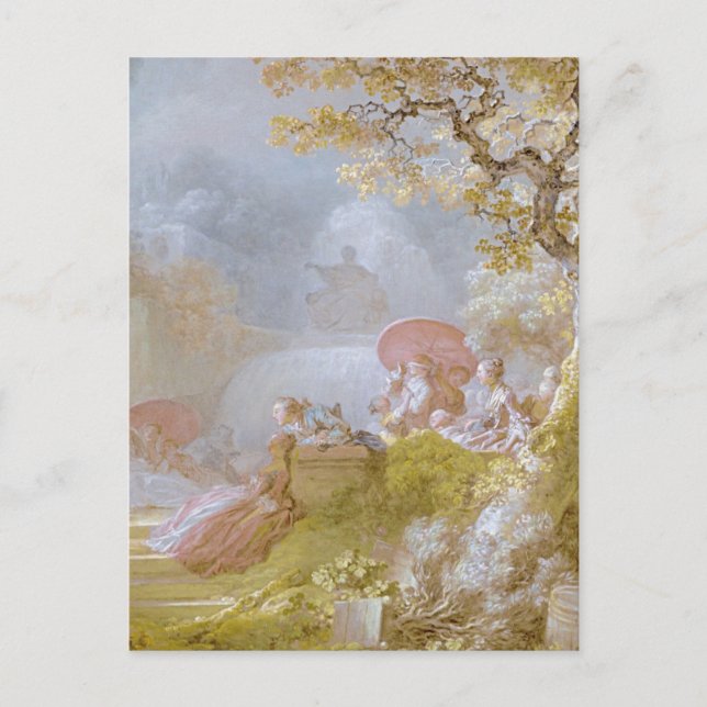 Blind Man's Bluff von Jean Honore Fragonard Postca Postkarte (Vorderseite)