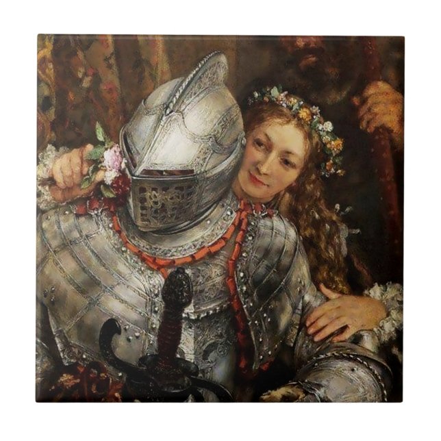 Blind Mans Buff von Adolph Menzel Fliese (Vorderseite)