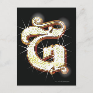 Blindalphabet G Postkarte