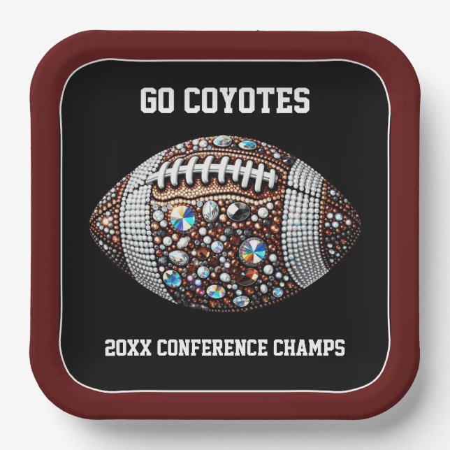 Blindball Party Big Game Bowl Game Pappteller (Vorderseite)