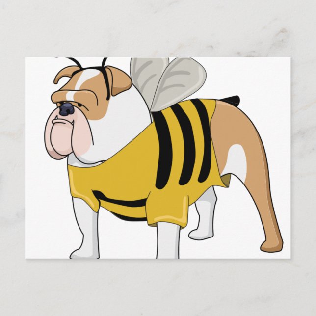 Blindbiene Postkarte (Vorderseite)
