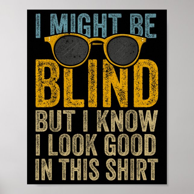 Blinde Blindheit Bewusstsein Blinde Menschen visue Poster (Vorne)