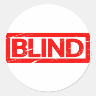 Blinde Briefmarke Runder Aufkleber