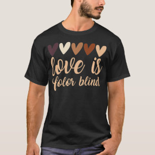 Blinde Farbblindfarbe  Liebe Spaß lustig T-Shirt