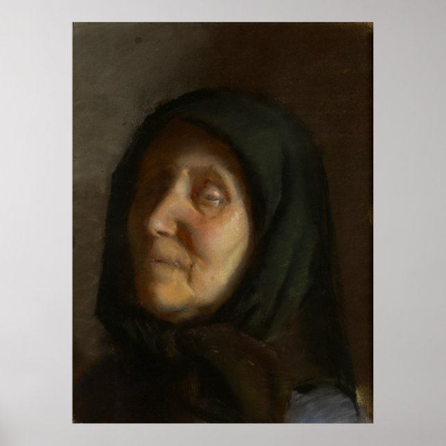 Blinde Frau von Anna Ancher 1885 Poster (Vorne)