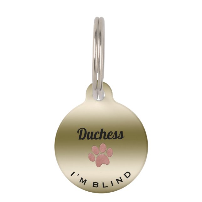 Blinde Haustiermarke (Vorderseite)
