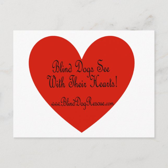 Blinde Hunderettungsallianz Postkarte (Vorderseite)