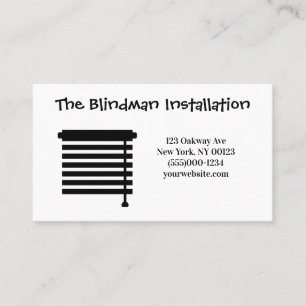 Blinde Installations-Service-Visitenkarte Visitenkarte
