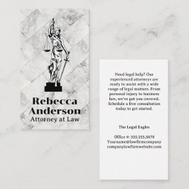 Blinde Justiz | Rechtsanwalt | Recht | Recht Terminkarte