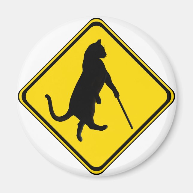 Blinde Katzen überqueren! Magnet (Vorne)