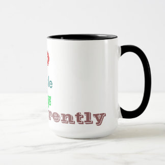 Blinde Leute sehen Tasse