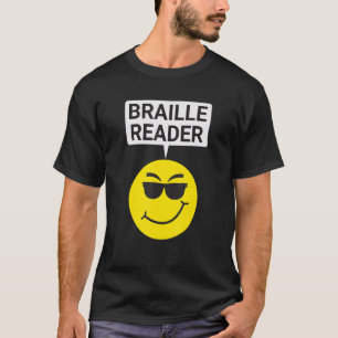 Blinde Menschen Spaß Braille Reader Blinder Typ Hu T-Shirt