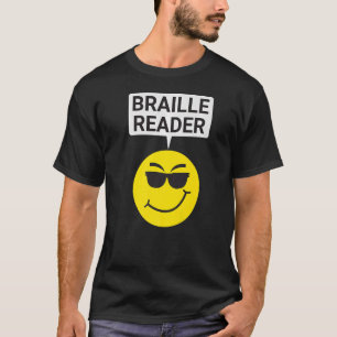 Blinde Menschen Spaß Braille Reader Blinder Typ Hu T-Shirt