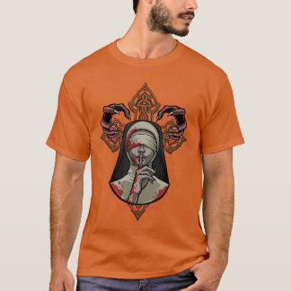 Blinde Nonne Glaube Dämon Gothic Horror Okkult Sch T-Shirt