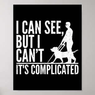 Blinde Person Kunst Männer Frauen Blinde Menschen Poster