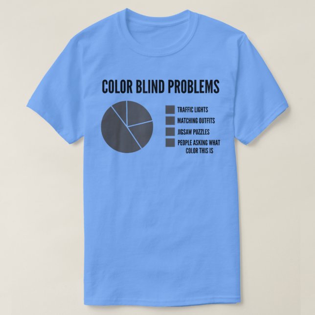 Blinde Probleme bei der Mens-Farbe  T-Shirt (Design vorne)