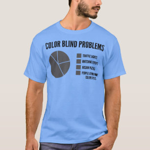 Blinde Probleme bei der Mens-Farbe  T-Shirt