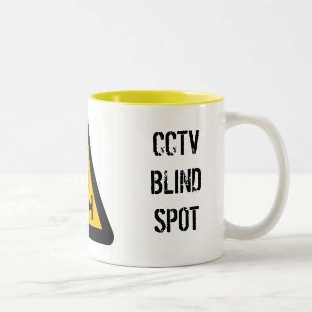 Blinde Stellen-Tasse CCTV Zweifarbige Tasse (Rechts)