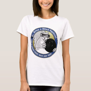 Blinder Eichhörnchen-Bowling T-Shirt