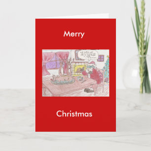 Blinder Geschmackstest für Santas Feiertagskarte