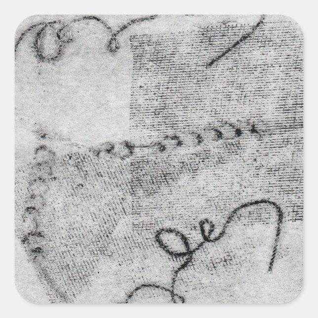 Blinder Kaiser Quadratischer Aufkleber (Vorderseite)