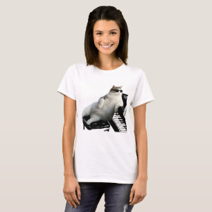Blinder Katzenpianist T-Shirt