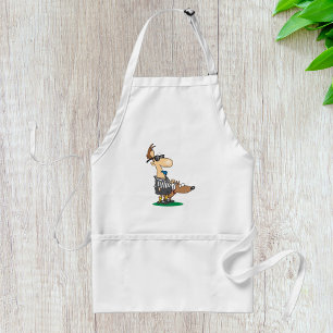 Blinder Schiedsrichter, der eine Pfeife bläst Schürze