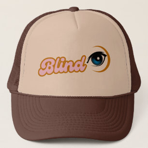 blindes Augensymbol Truckerkappe