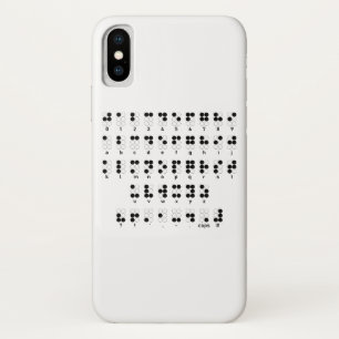 Blindes Buchstabesymbol Blindenschrift-Alphabetes Case-Mate iPhone Hülle
