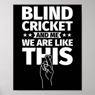 Blindes Cricket an mich Poster