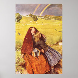 Blindes Mädchen Johns Everett Millais Poster