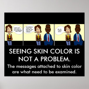 Blindes Plakat in voller Farbe