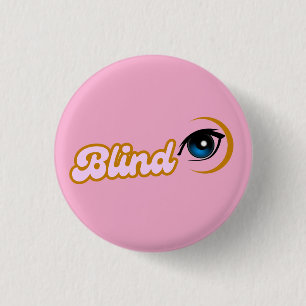 blindes rosa Symbol Button