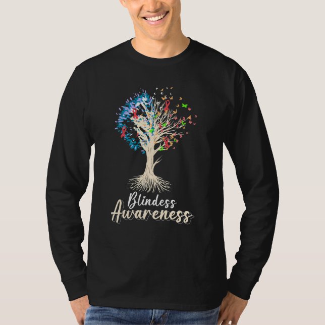 Blindess Awareness Blind Person T-Shirt (Vorderseite)