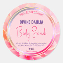 Blindfarbene bläserne Farbrahmen - Produktetikett