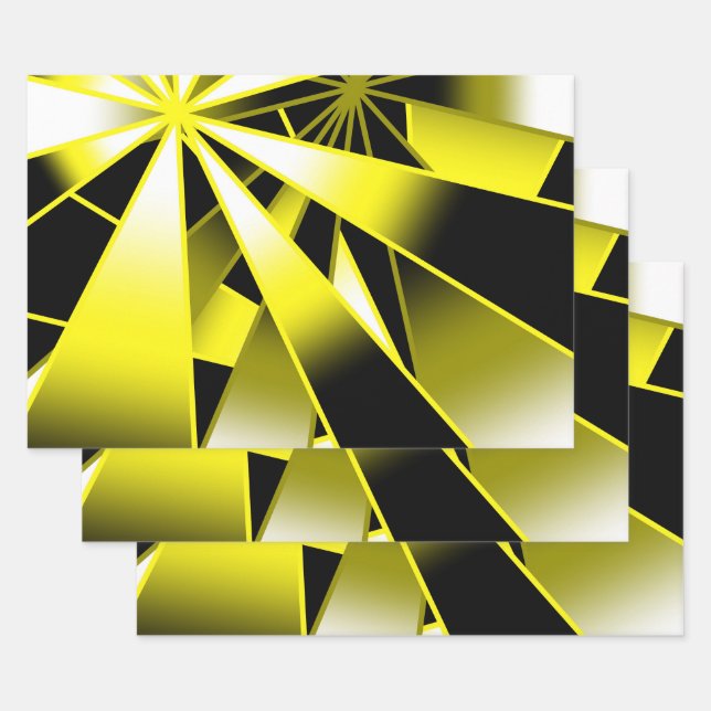 Blindfarbenfüllung Zeichnend Perspektive Geschenkpapier Set (Set)