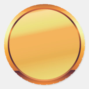 Blindgoldschablone  Den Text hinzufügen  Moderne B Runder Aufkleber