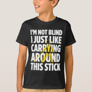 Blindheit für Blinde Menschen Blinde Person Braill T-Shirt