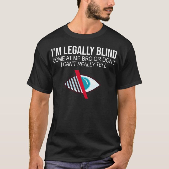 Blindheit Geschenk für Blinde Menschen Braille T-Shirt (Vorderseite)