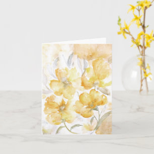 Blindkarte für gelbe Blüten Karte