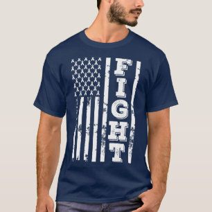Blindness Awareness Fight American Flag 4. Jul T-Shirt