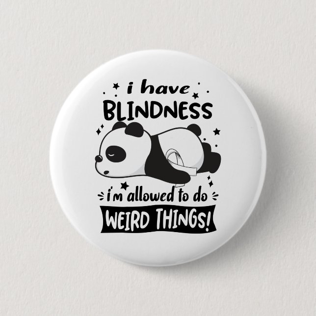 Blindness Awareness Month Band Geschenke Button (Vorderseite)