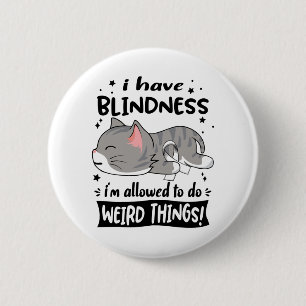 Blindness Awareness Month Ribbon Geschenke Button