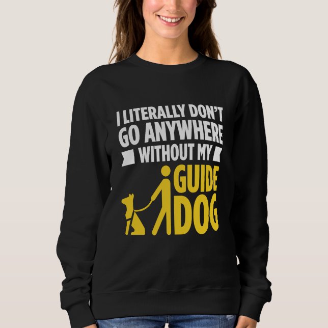 Blindness For Blind People Blind Person Braille Re Sweatshirt (Vorderseite)