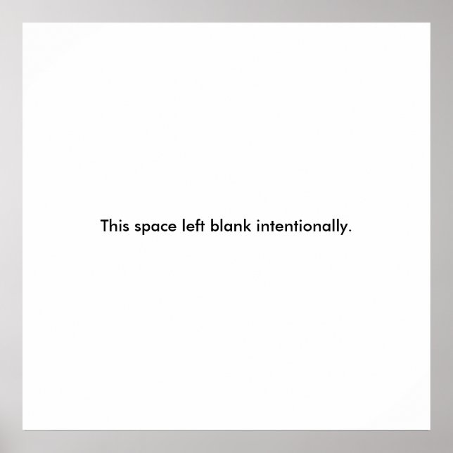 Blindposter Poster (Vorne)