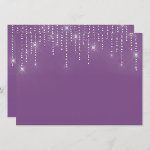 Blindprobe des Glitzer Einladung