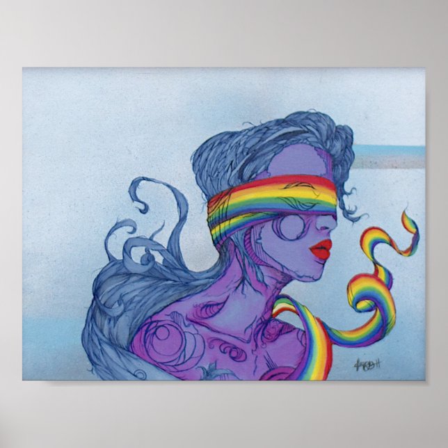 Blinds von Hope Poster Print (Vorne)