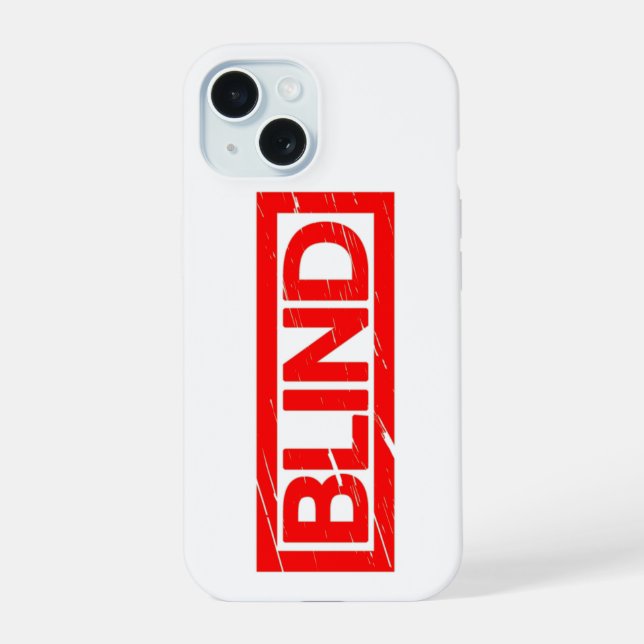 Blindstempel iPhone 15 Hülle (Rückseite)