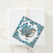 Bling Birds Theme Bevorzugung Tags